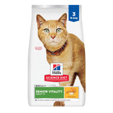Science Diet Senior Vitality 7+ Chicken & Rice Dry Cat Food (3lb Bag)