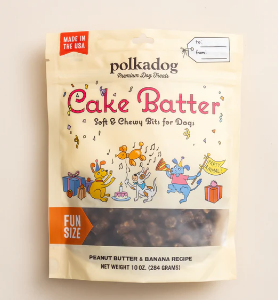 Polkadog Cake Batter Dog Treats (10oz)