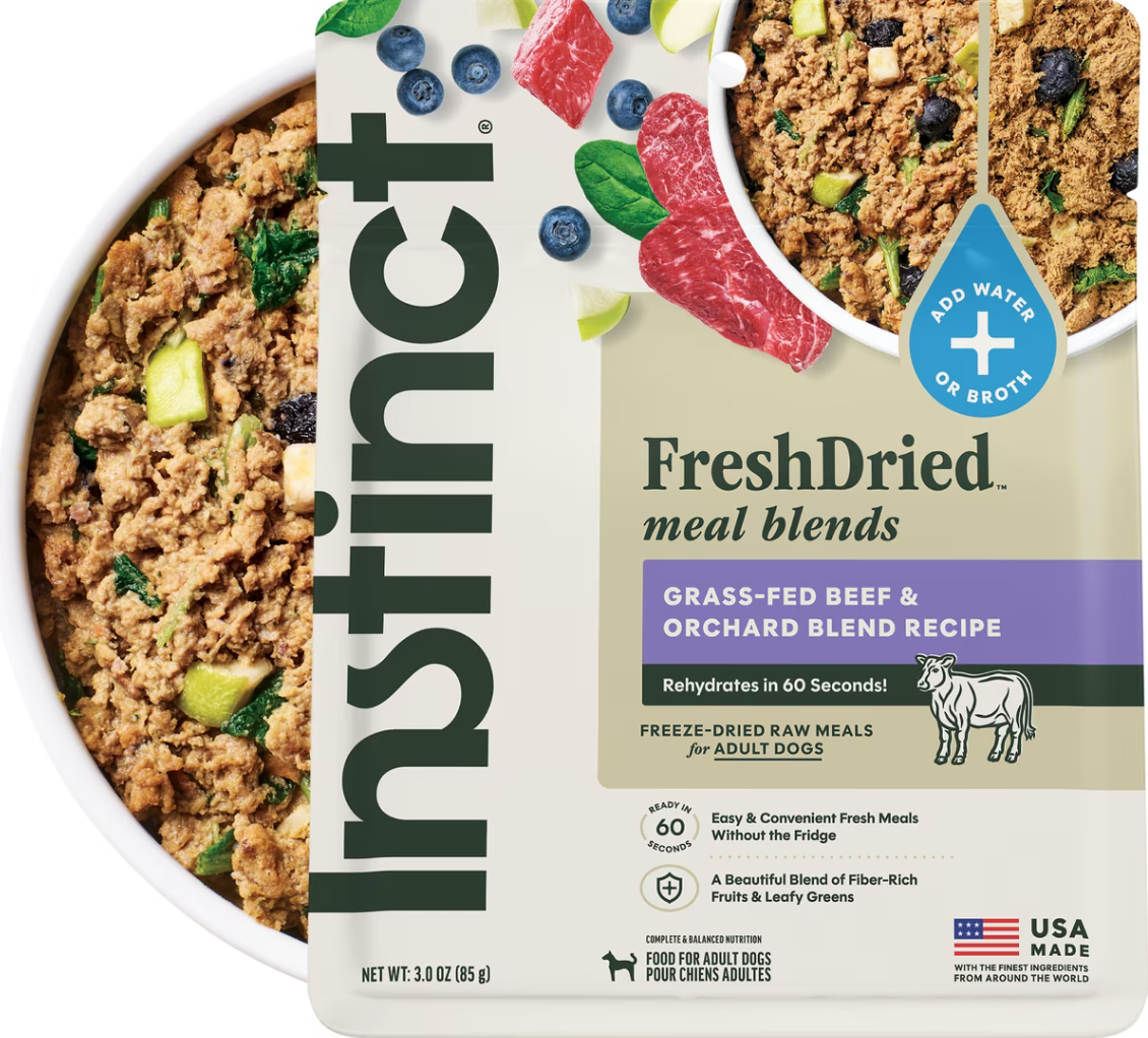 Instinct Fresh Dried Beef & Orchard Blend Dog Food (23.oz bag)