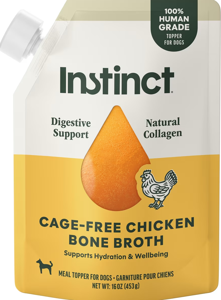 Instinct Chicken Bone Broth for Dogs (16oz pouch)