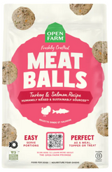 Open Farm Frozen Gently Cooked Meat Balls Turkey & Salmon Dog Food (14oz Bag)