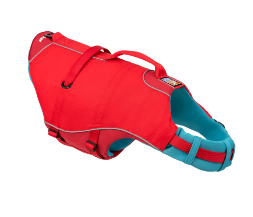 Kurgo Surf N Turf Life Jacket for Dogs (Red - SMALL)