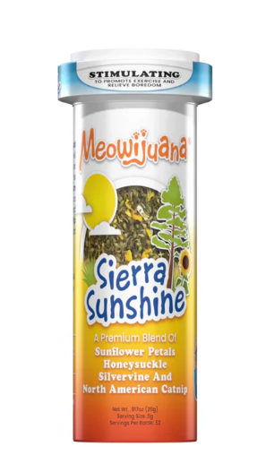 Meowijuana Sierra Sunshine Sunflower Honeysuckle & Silvervine Catnip 26g
