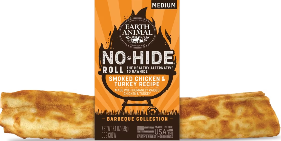 Earth Animal No Hide Smoked Chicken & Turkey Dog Treat (7", Individual)