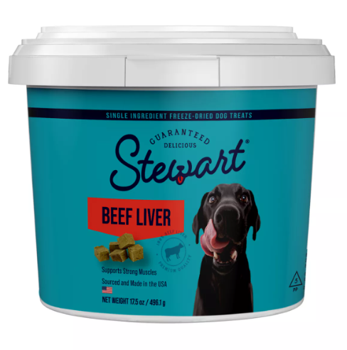 Stewart Freeze-Dried Beef Liver Dog Treats (17.5oz)