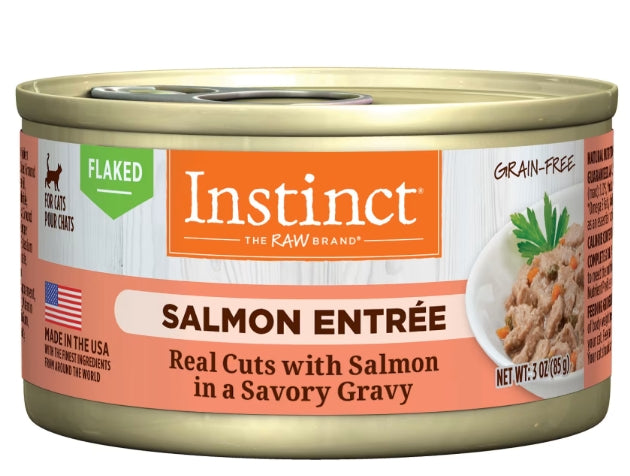 Instinct Cat Wet Food Flaked Salmon Entree in Gravy 3oz