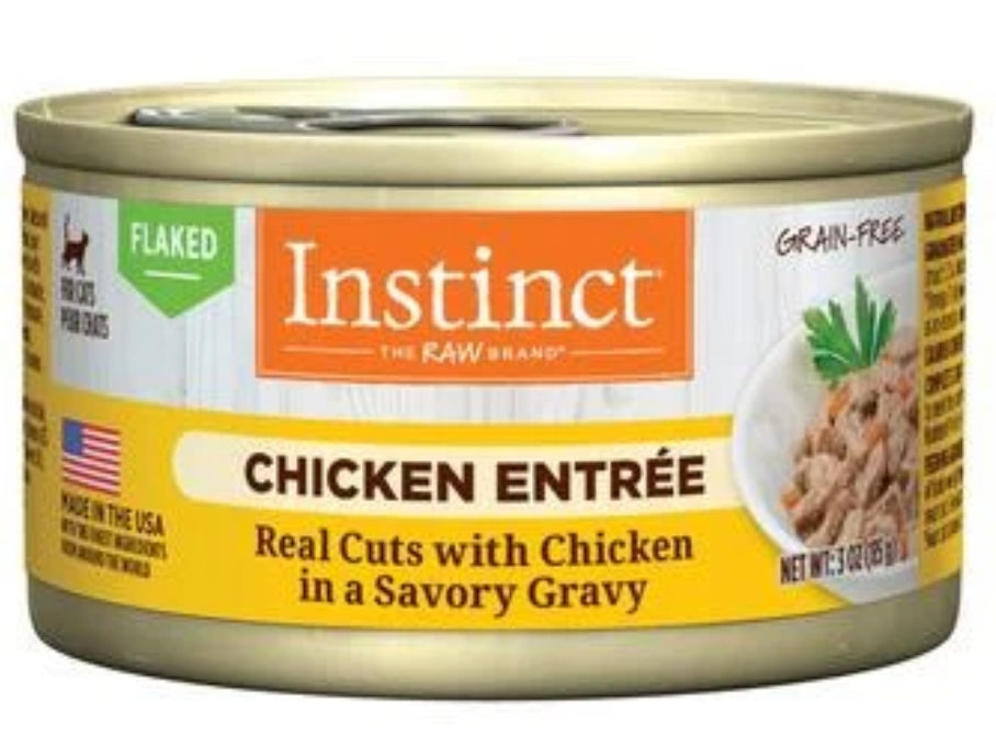 Instinct Cat Wet Food Flaked Chicken Entree in Gravy 3oz