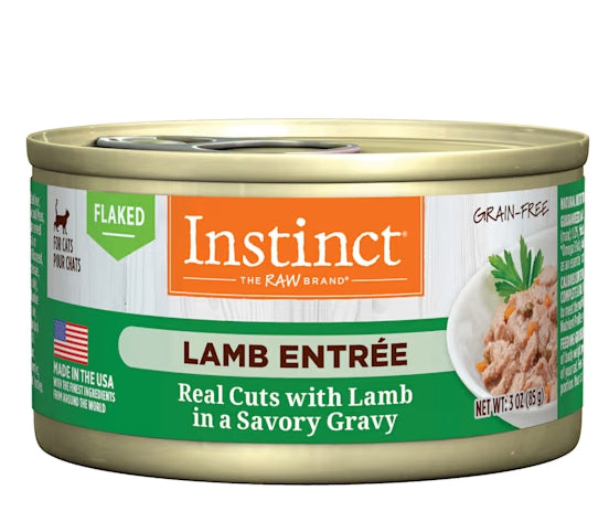 Instinct Cat Wet Food Flaked Lamb Entree in Gravy 3oz