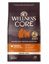 Wellness Core Grain Free Original Deboned Turkey, Turkey Meal & Chicken Meal Recipe Dry Dog Food (4lb Bag)
