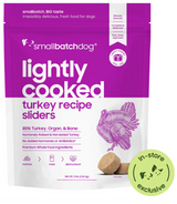 SmallBatch Lightly Cooked Turkey Sliders Frozen Dog Food