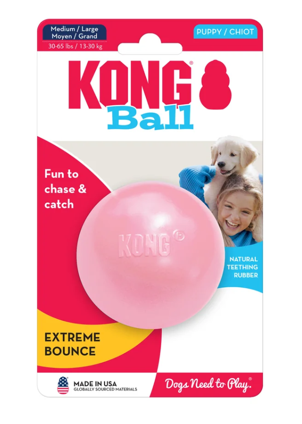 KONG D BALL PUPPY con agujero  M/L