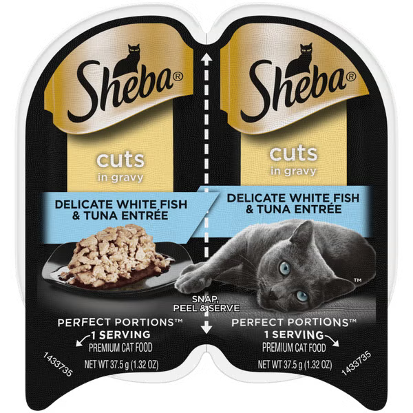 Sheba Cat Wet Food Whitefish & Tuna Cuts 2.65oz