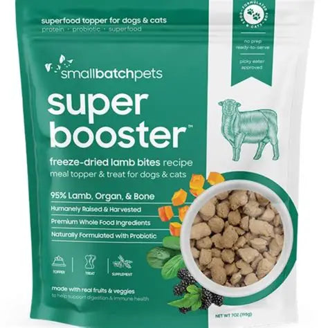 SmallBatch Dog & Cat Freeze-Dried Super Booster Lamb Bites 7oz
