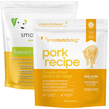 작은 배치 동결 말린 돼지 고기