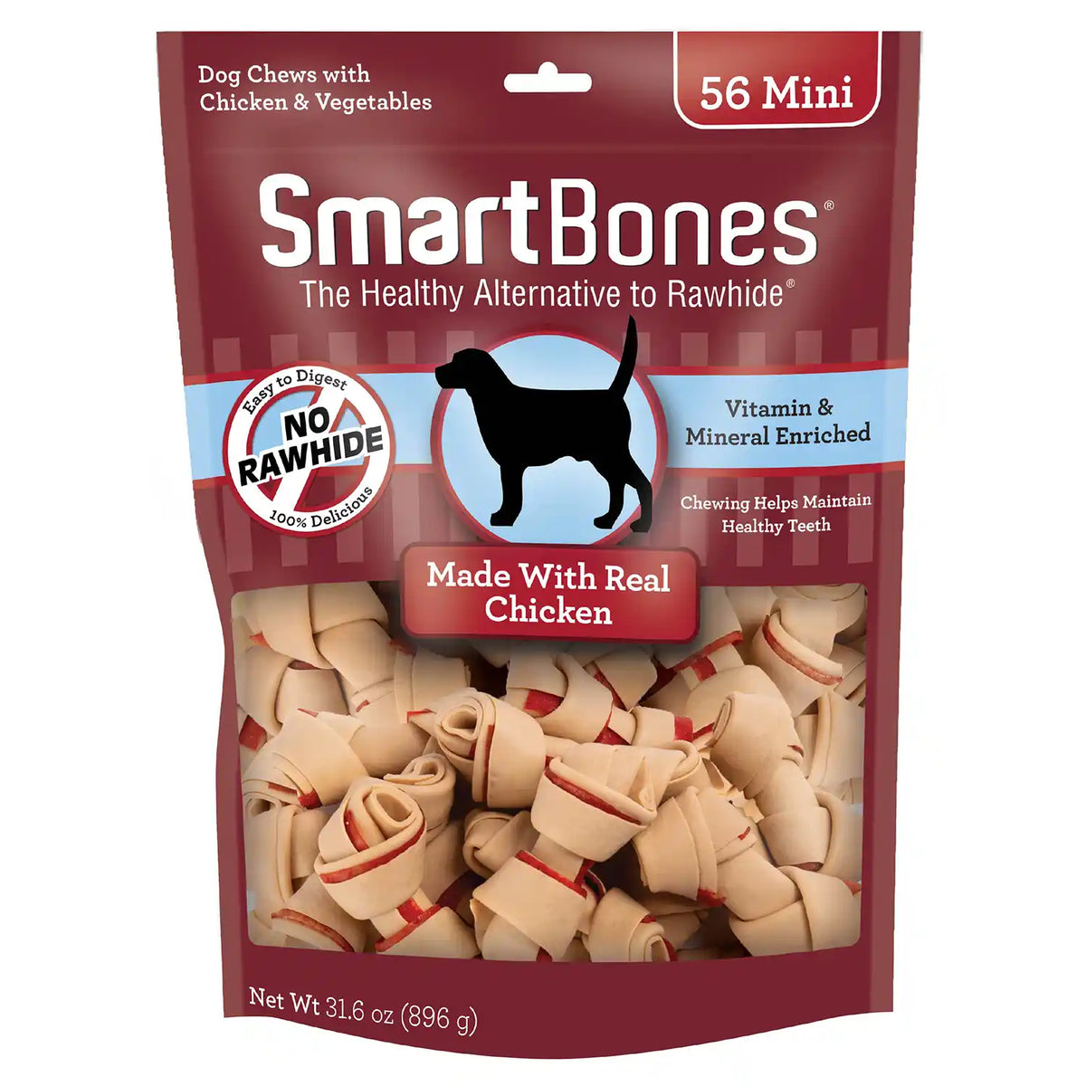 SmartBones Chicken Dog Chews (Mini - 24 count bag)