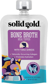 Solid Gold Cat Bone Broth Meal Topper Tuna Shreds 3oz
