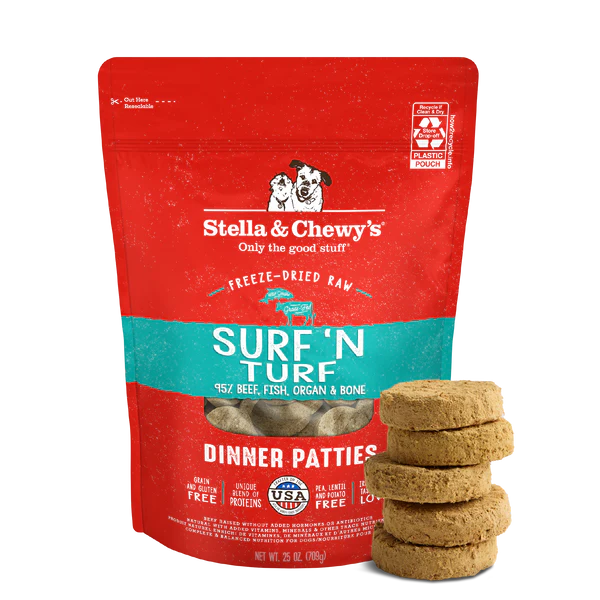 Stella＆Chewy的D FD Patties Surf'n Turf 5.5oz