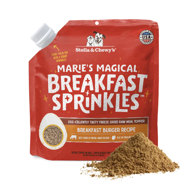 Stella & Chewy's Marie's Magical Sprinkles Breakfast Burger Topper For Dogs (7oz)