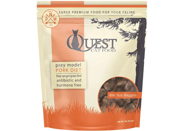 Steve's Real Food Pork Nuggets Frozen Cat Food (2lb Bag)