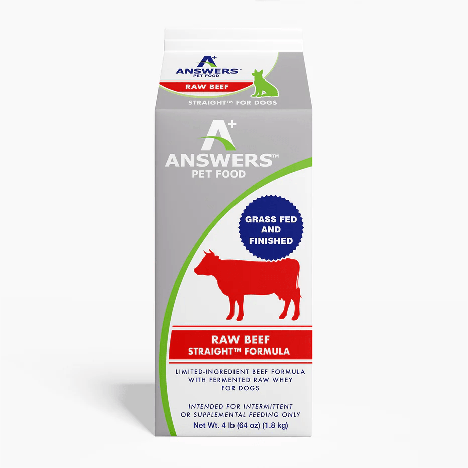 Answers Raw Frozen Dog Food Straight Raw Beef Formula