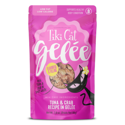 Tiki Cat Wet Food Pouch Gelee Tuna & Crab 2.8oz
