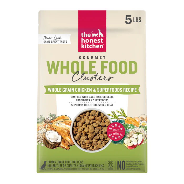 Paquete de 5 libras de pollo en raciones para perros Honest Dog de The Honest Kitchen