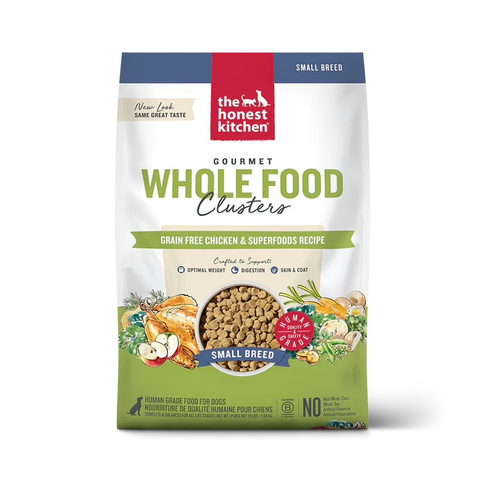The Honest Kitchen Small Breed Grain Free Clusters Chicken Dry Dog Food (4lb Bag)