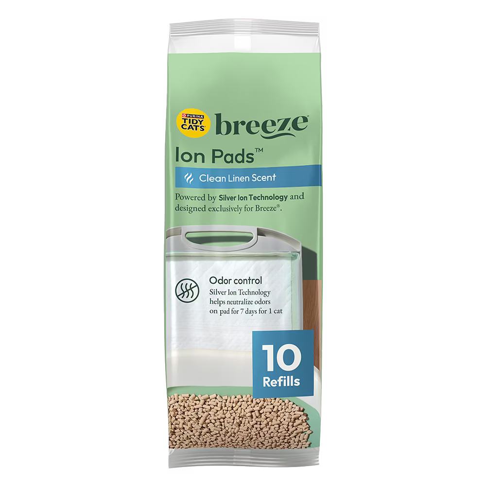 Tidy Cats Breeze Spring Clean Scent Refill Cat Pads (10 pk)
