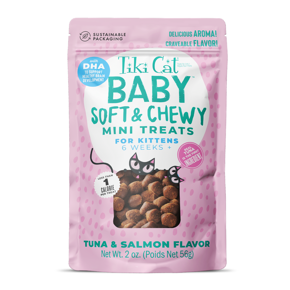 Tiki Cat Treat Baby Soft & Chewy Tuna/Salmon 2oz