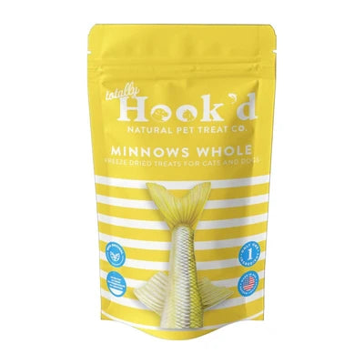 Totally Hook'd Freeze-Dried Whole Minnows Cat & Dog Treats (2oz)