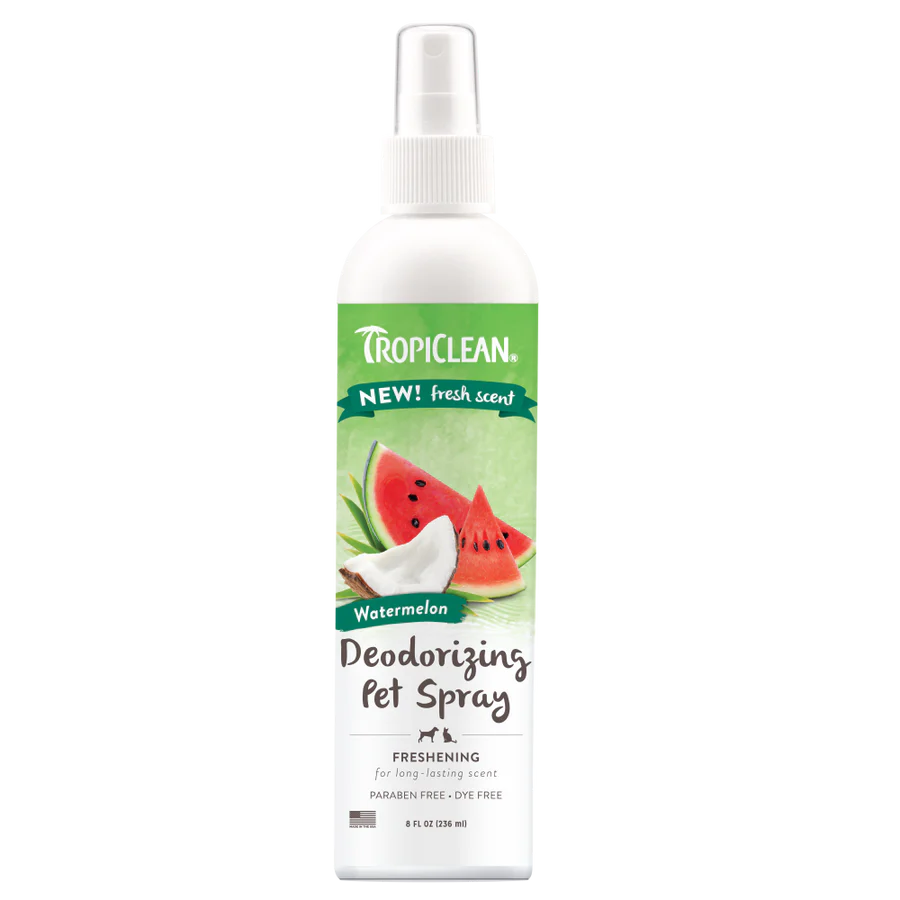 Tropiclean Watermelon Deodorizing Spray for Dogs & Cats (8oz Bottle)