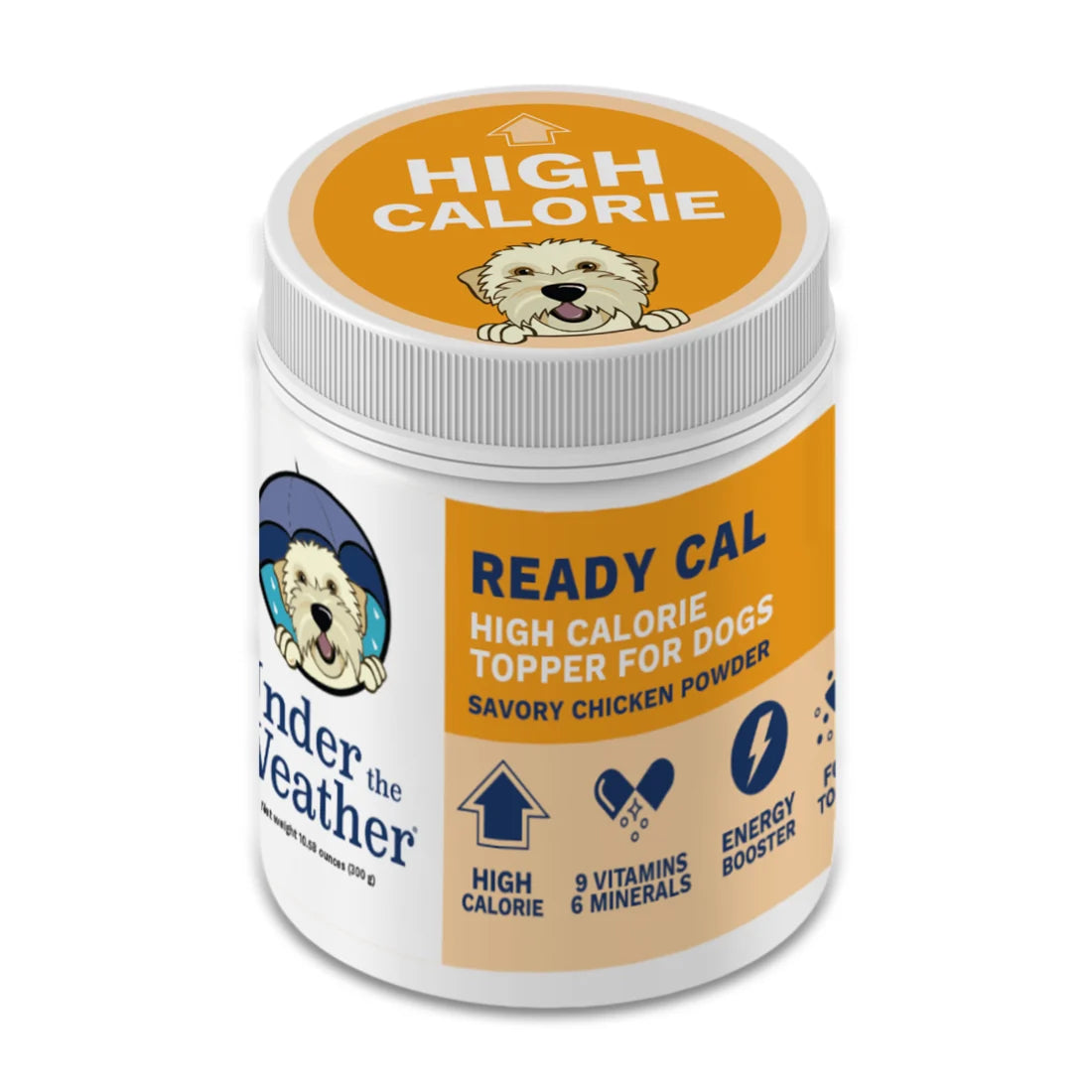 Under The Weather Ready Cal High Calorie Powder for Dog Food Topper (300g)