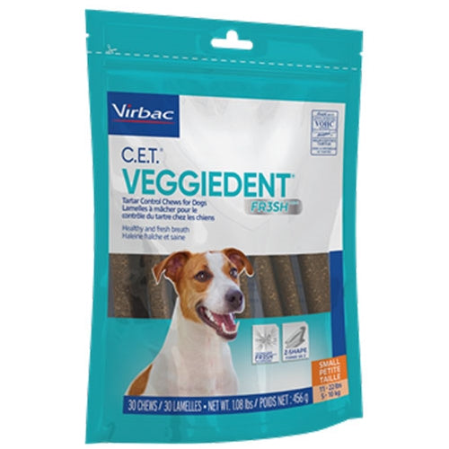 Virbac CET VEGGIEDENT masticable pequeño 30 unidades