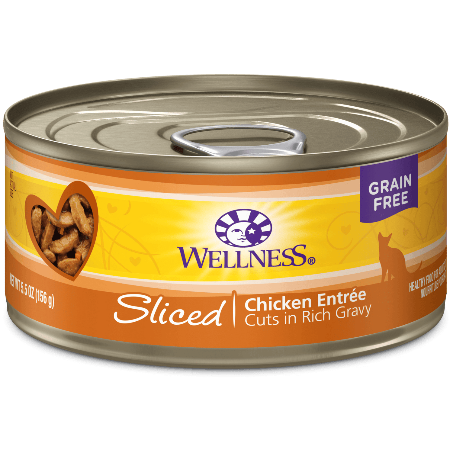 Wellness Cat Complete Health Sliced Chicken Entree in Rich Gravy 5.5oz
