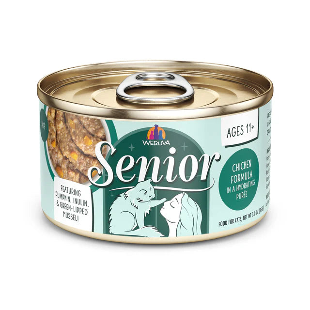 Weruva Cat Wet Food Senior Chicken In A Hydrating Puree 3oz