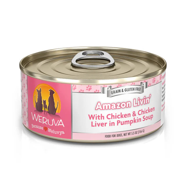 Weruva D Classic Amazon Liver Chicken/Chicken Liver in Pumpkin Soup 5.5oz