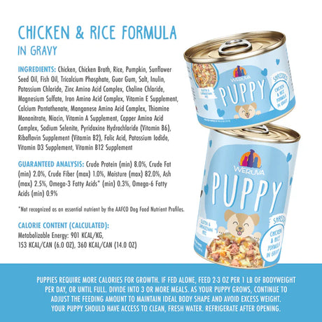 Weruva Puppy Wet Food Chicken/Rice 6oz
