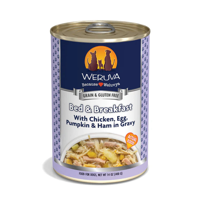 Weruva Dog Classic Bed and Breakfast Pollo/huevo/calabaza/jamón en salsa