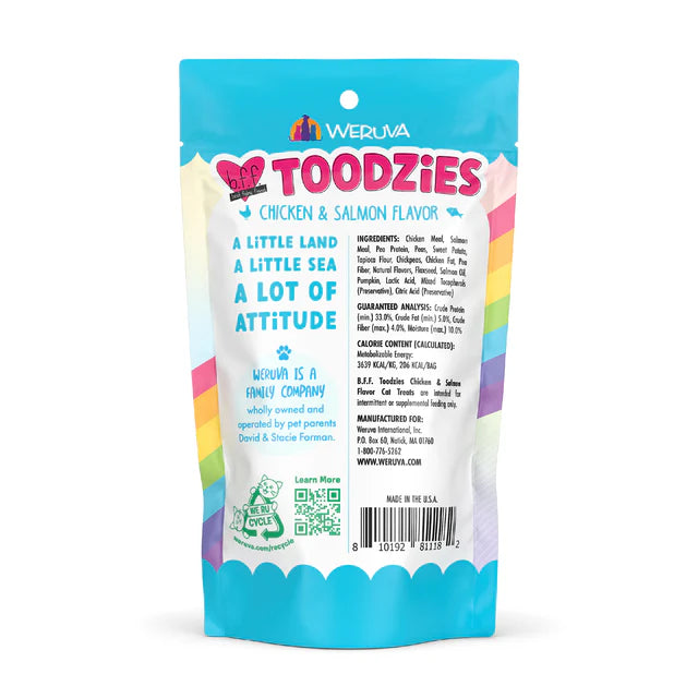 Weruva Cat Treats Toodzies Chicken & Salmon 2oz