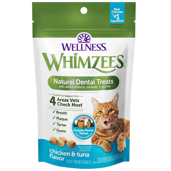 Whimzees Cat Dental Treats Chicken & Tuna 4.5oz
