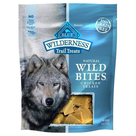 Blue Buffalo Dog Treat Wilderness Bites Chicken Treat 4oz