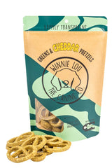 Pretzels con queso cheddar y verduras para perros Winnie Lou