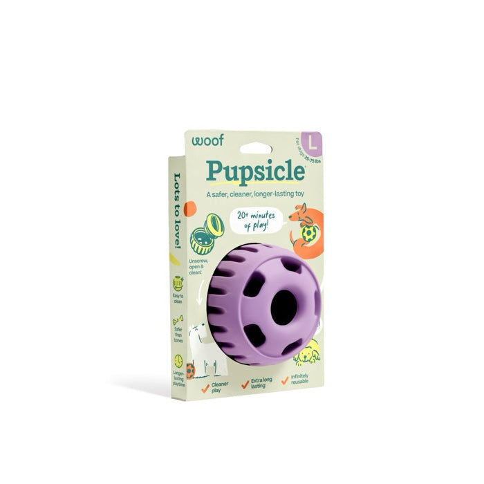 Woof Pupsicle Dog Toy (Lavender - Large)