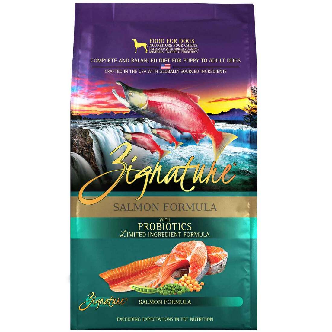 Zignature Limited Ingredient Formula Salmon with Probiotics Dry Dog Food (4lb Bag)