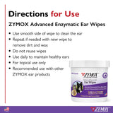 Zymox Advanced Enzymatic Ear Wipes for Dogs & Cats (100 count)