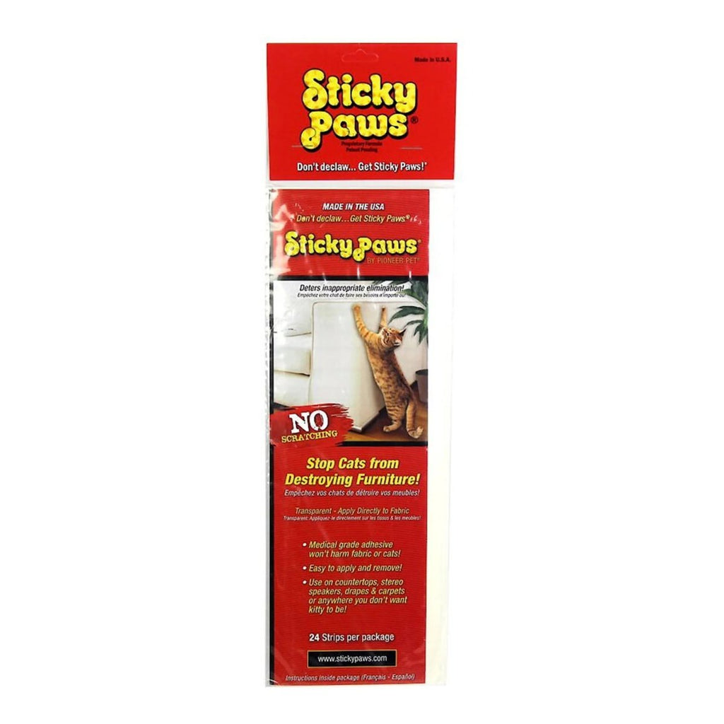 Sticky Paws by Pioneer Pet - 24 Double Sided Furniture Strips