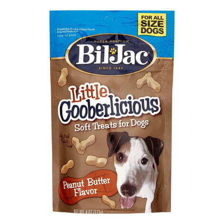 Bil-Jac Brand Gooberlicious Dog Treats, 4oz Pack, Assorted Colors