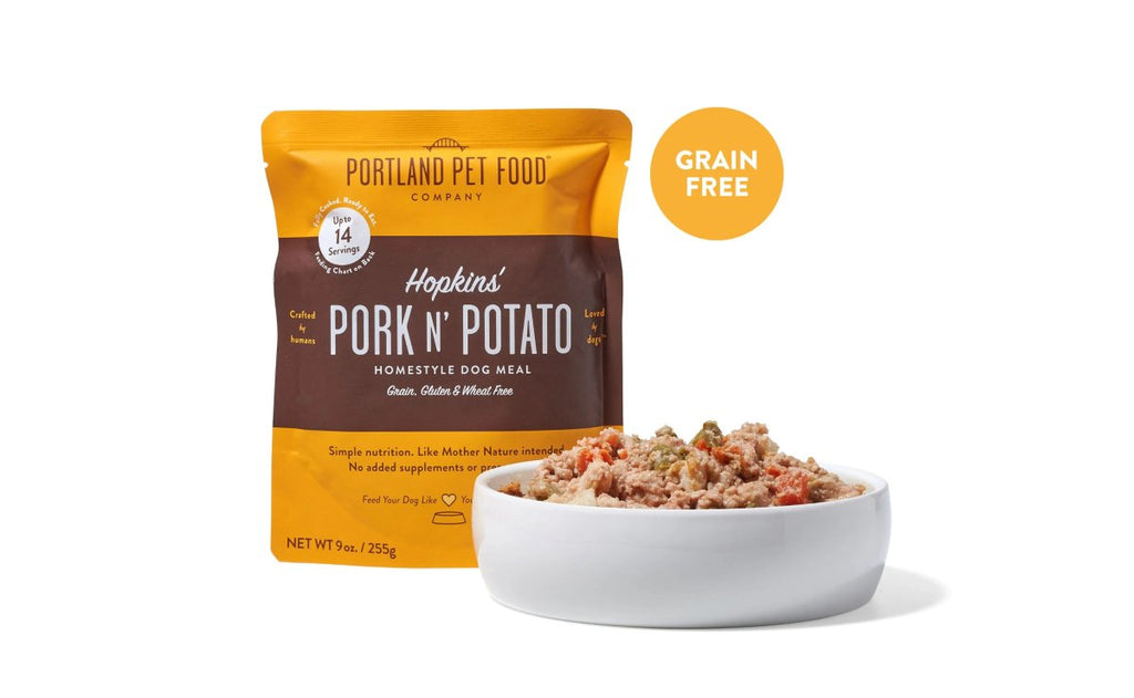 Portland Pet Cooked Refrigerated Dog Food Hopkin's Pork N' Potato