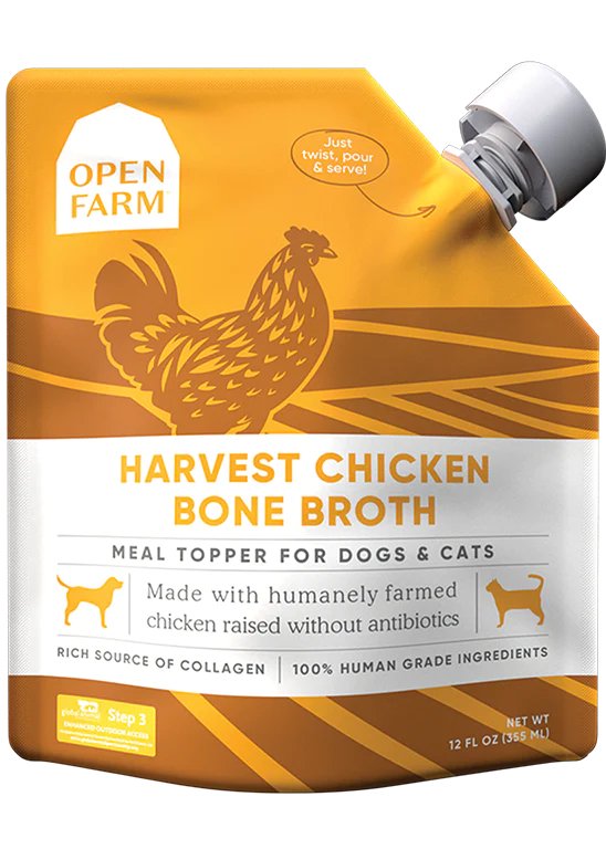 Open Farm Harvest Chicken Bone Broth for Dogs