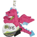 GoDog Dog Toy Dragons - Pink